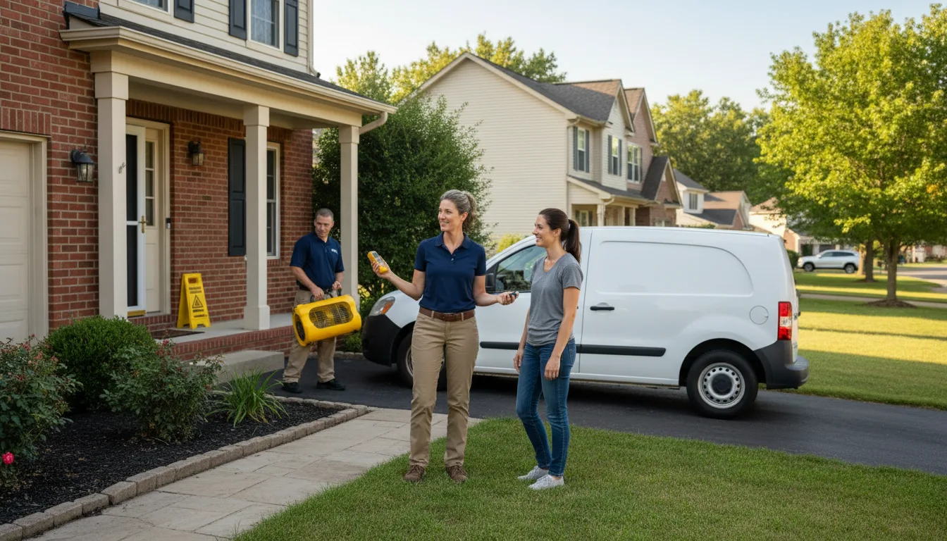 Residential water damage restoration in Security Widefield, CO